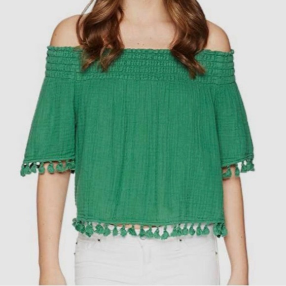 Michael Stars Coral Off-Shoulder Top. Size S. NWT - Picture 2 of 5